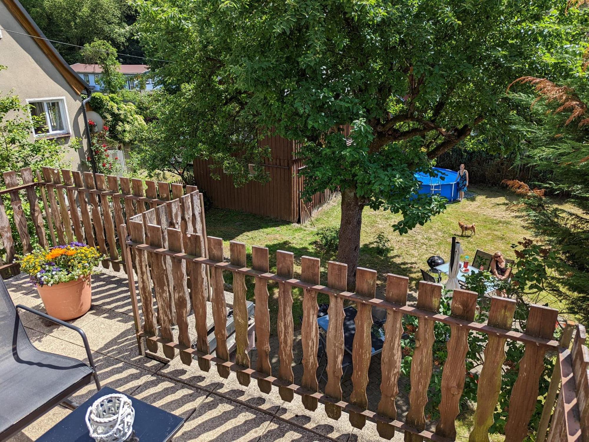 H6 -Urlaubsmagie- Wohnung Fuer 3 Mit Pool & Terrasse Sebnitz Exterior foto